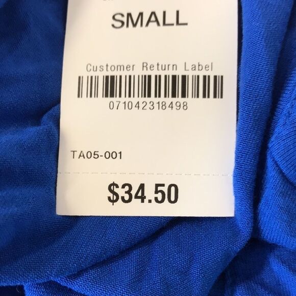 JM Collection Scoop-Neck Top women’s size Small NWT - Picture 4 of 4